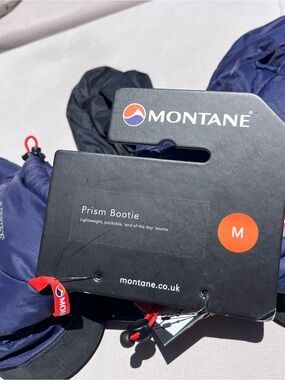Montane Prism Bootie in Deep Navy with Red Accents